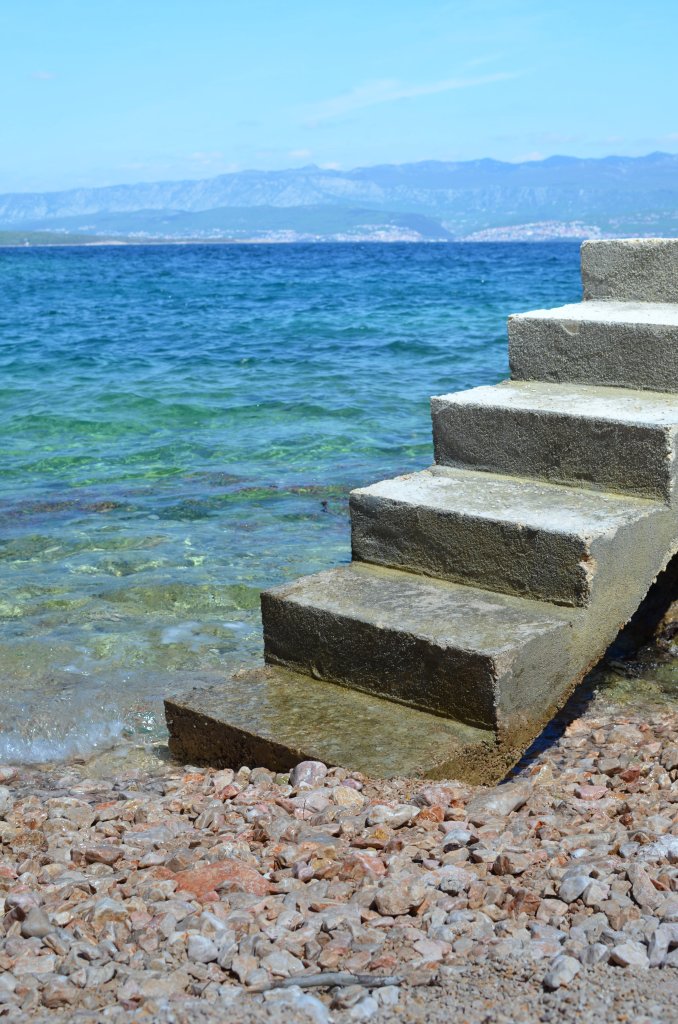 Vrbnik stairs to the beach