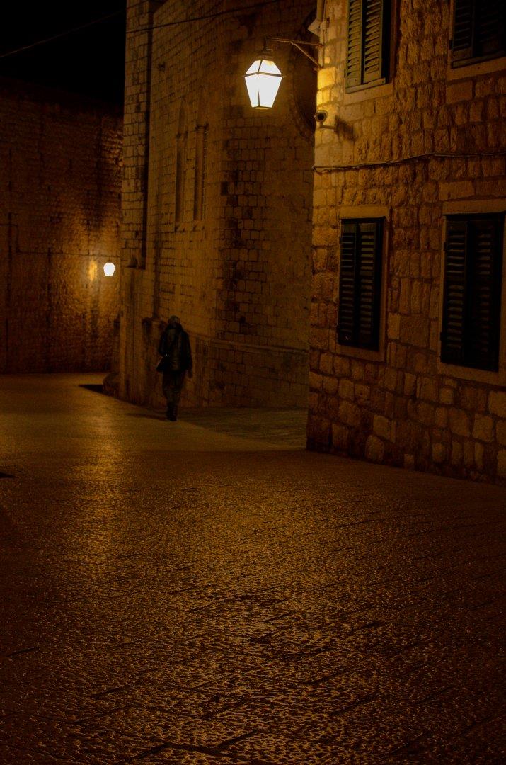 Evening views of Dubrovnik