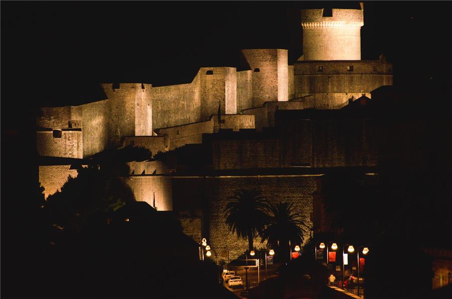 Evening views of Dubrovnik