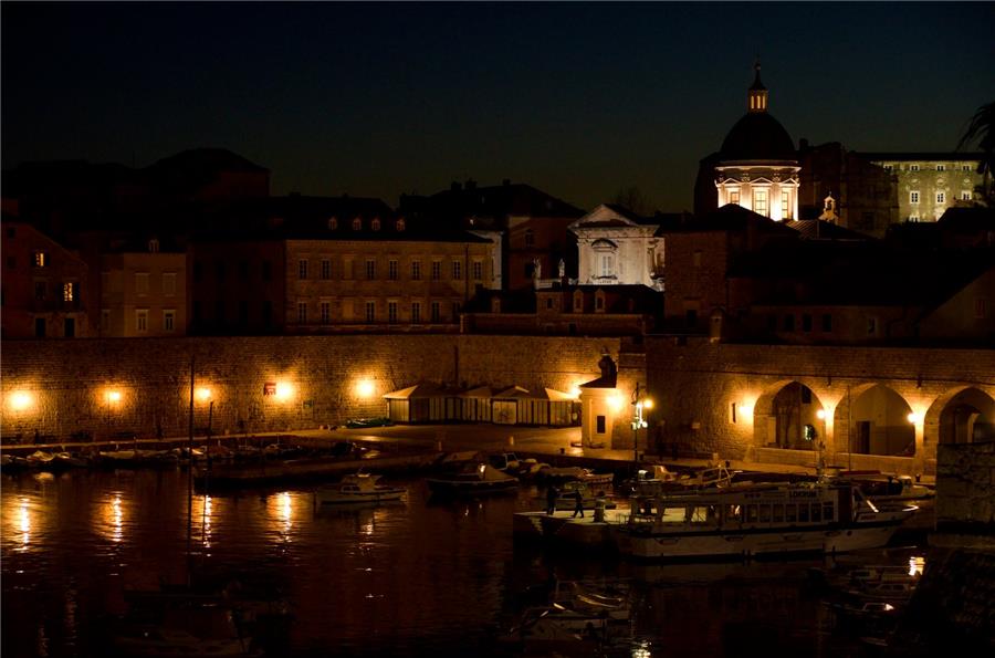 Evening views of Dubrovnik