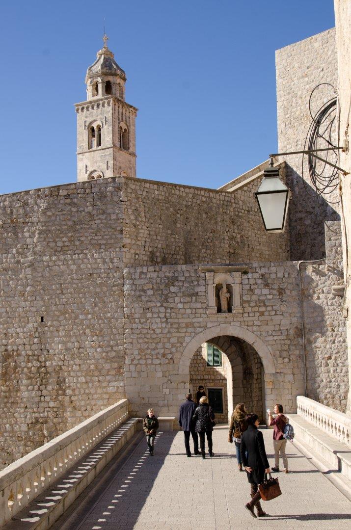 The old wall of Dubrovnik