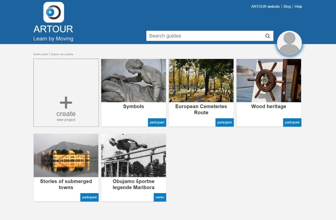 Projects management in ARTOUR